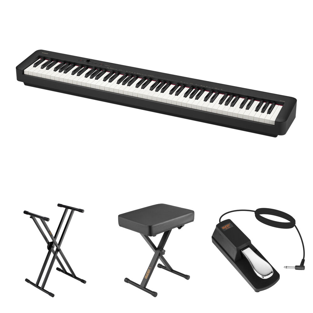 32d89d056b91ba49b710cae4b2dae4e5.jpg Casio CDP-S160 Kit de piano digital portátil de cuerpo delgado de 88 teclas con soporte, banco y pedal (negro) - Imagen 1