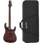 Harley Benton Amarok-6 BKRD Quilted B Bundle