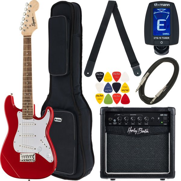 33326f30cbac4a568b360f3b60319855.jpg Squier Mini Stratocaster IL DR Bundle - Imagen 1