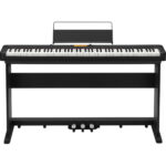 Casio CDP-S360 Kit de piano digital portátil de cuerpo delgado de 88 teclas con soporte de madera de 3 pedales y banco (negro) - Imagen 15
