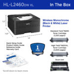 Impresora láser monocromática compacta Brother HL-L2460DW XL (kit de 2 tóner, 4200 páginas) - Imagen 7