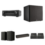 Denon AVR-S570BT Receptor A/V de 5.2 canales con monitor de audio Polk Kit de altavoces de cine en casa XT - Imagen 2