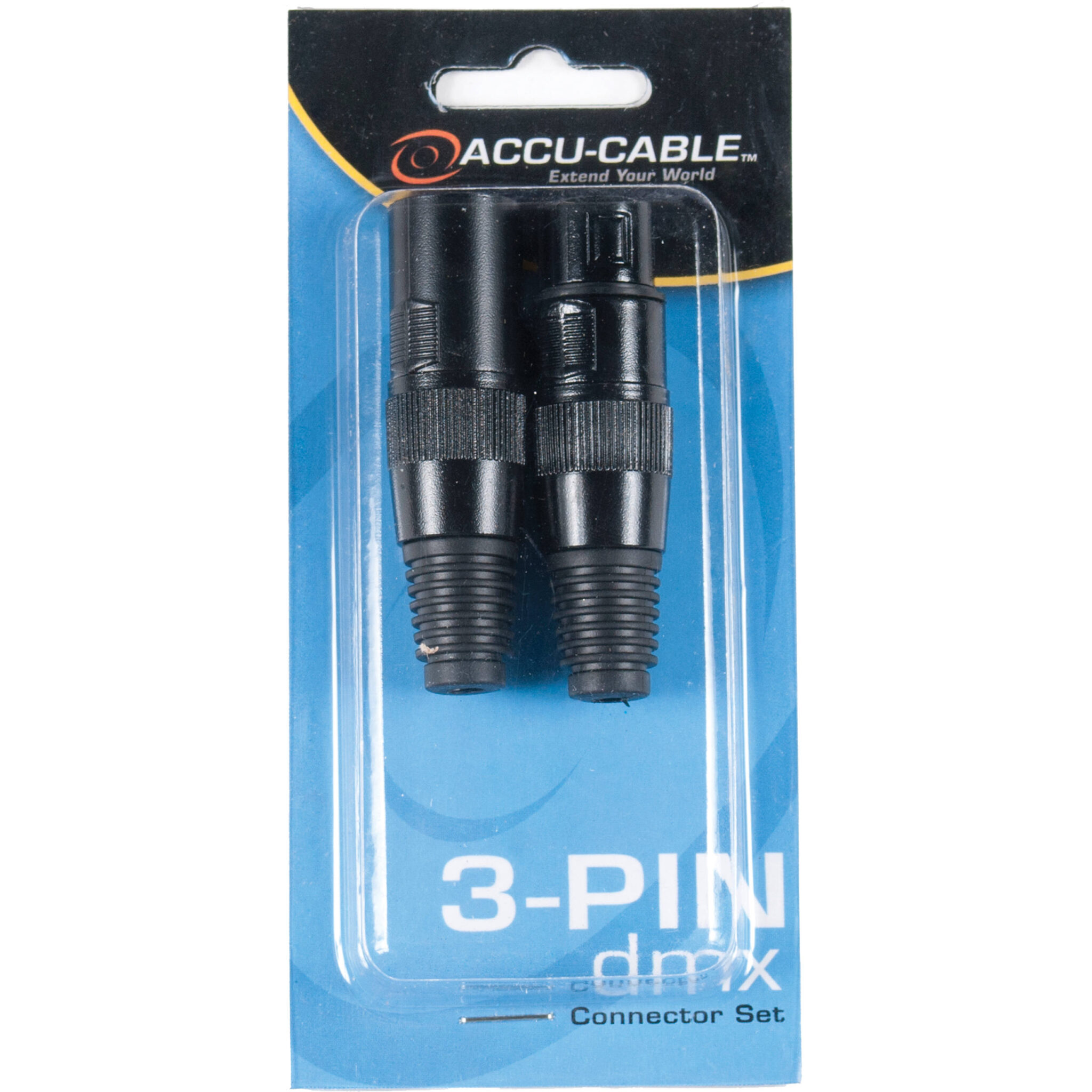 39282c4573dfaafadf2ea5eab3fcda07-1.jpg American DJ 3-Pin XLR Male and 3-Pin XLR Female Connectors Set - Imagen 1