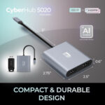 Adaptador Adesso USB-C macho a Dual-HDMI 4K hembra (5,9") - Imagen 12