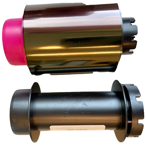 39c76dcccfe8f9090e0a9a8191a01508.jpg Canon YMCKK Dual-Sided Printer Ribbon for IX-R7000 Card & Badge Printer (400 Prints) - Imagen 1