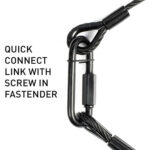 American DJ SC6B Cable de seguridad (31,5", negro) - Imagen 2
