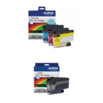 Brother LC406 Juego de cartuchos de tinta de rendimiento estándar con tanque INKvestment de 4 colores