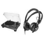 Audio-Technica AT-LP140XP Direct Drive Professional DJ Turntable Kit with Headphones