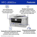 Brother MFC-J6960DW INKvestment 6560 Wireless Color Inkjet All-in-One Printer - Imagen 4