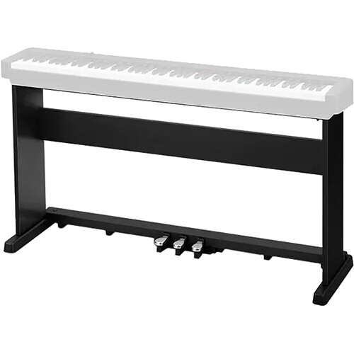 3b7fca547f657afa57811e633fe20308-4.jpg Casio CS-470P Soporte de madera a juego con 3 pedales fijos para teclados CDP-S (negro) - Imagen 1