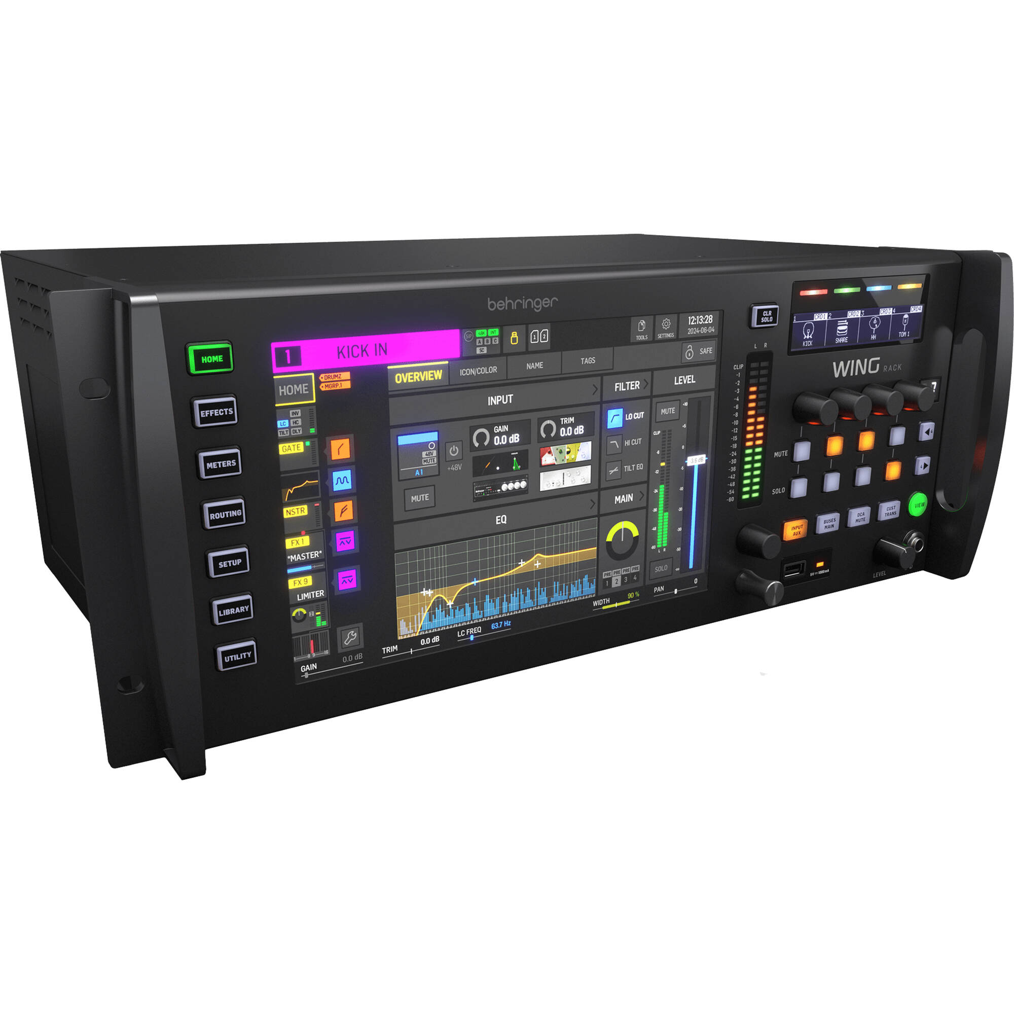 3cbe4e4abb604cb29e72ee8cef9ea1fe.jpg Behringer WING RACK Consola de mezclas digital estéreo completo de 48 canales / 28 bus (Pro Black, 4 RU) - Imagen 1