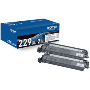 Impresora multifunción digital en color Brother HL-L3300CDW con kit de cartucho de tóner negro de alto rendimiento TN229XL2PK