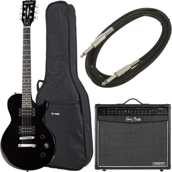 3d4f76bf87c42f7f8b451a1010a8e0f7.jpg Harley Benton SC-200 BK Student Serie Bundle - Imagen 1