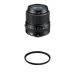 Lente FUJIFILM GF 45 mm f/2.8 R WR con kit de filtro UV