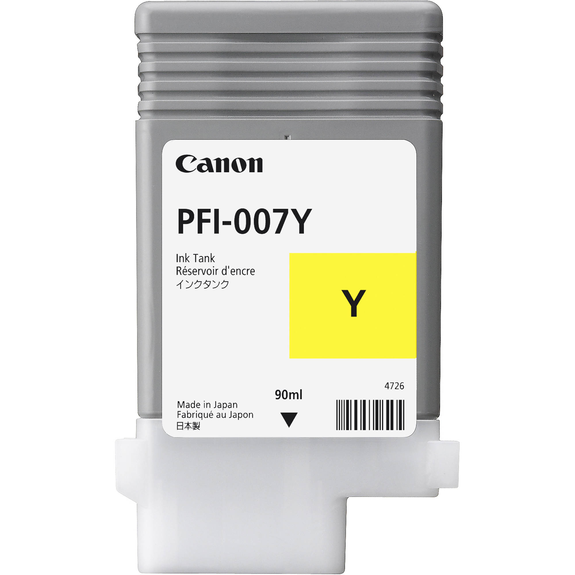 3e034830946e66958e24165e5013f1df.jpg Canon PFI-007Y Yellow Ink Tank (90mL) - Imagen 1