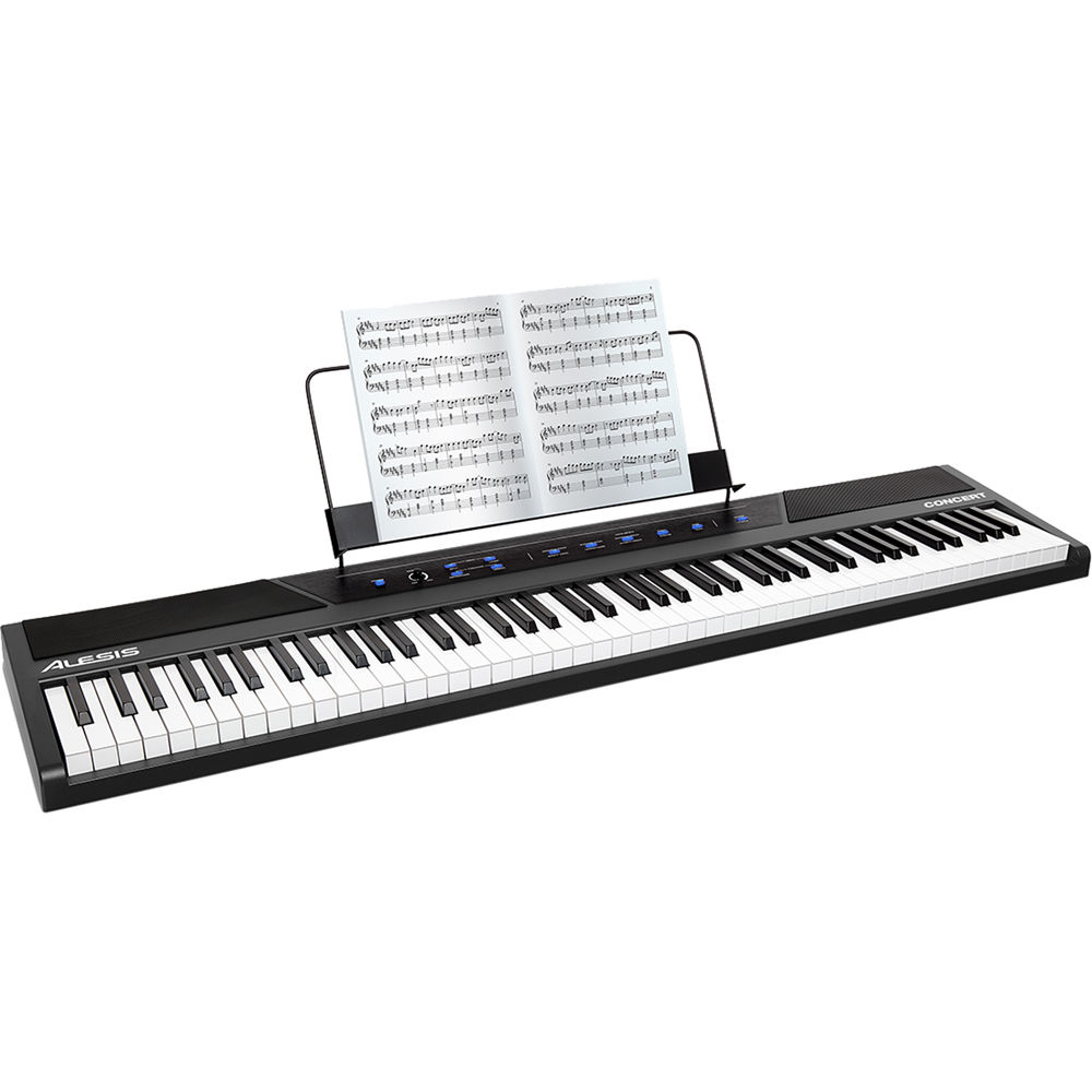 3ee9cd41a30ddb03cf86e9ad20f264df-2.jpg Piano digital Alesis Concert de 88 teclas con paquete Essentials - Imagen 1