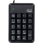 Adesso AKB-600HB Teclado mecánico de 19 teclas con concentrador USB de 3 puertos (negro) - Imagen 3