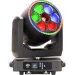 American DJ VIZI FX7 Beam, Wash, caleidoscopio multicolor y cabezal móvil con anillo LED - Imagen 8