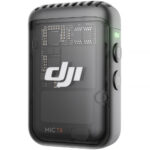 Transmisor/grabador de clip DJI Mic 2 con micrófono incorporado (2,4 GHz, negro sombra)