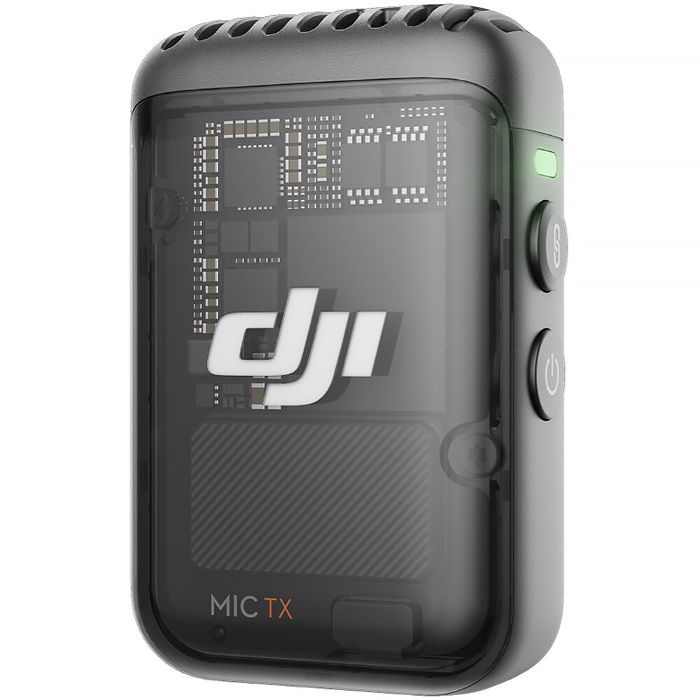 42b105c78a75227725dc4cc482289dec.jpg Transmisor/grabador de clip DJI Mic 2 con micrófono incorporado (2,4 GHz, negro sombra) - Imagen 1
