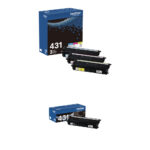 Kit de cartuchos de tóner de rendimiento estándar Brother TN431 de 4 colores