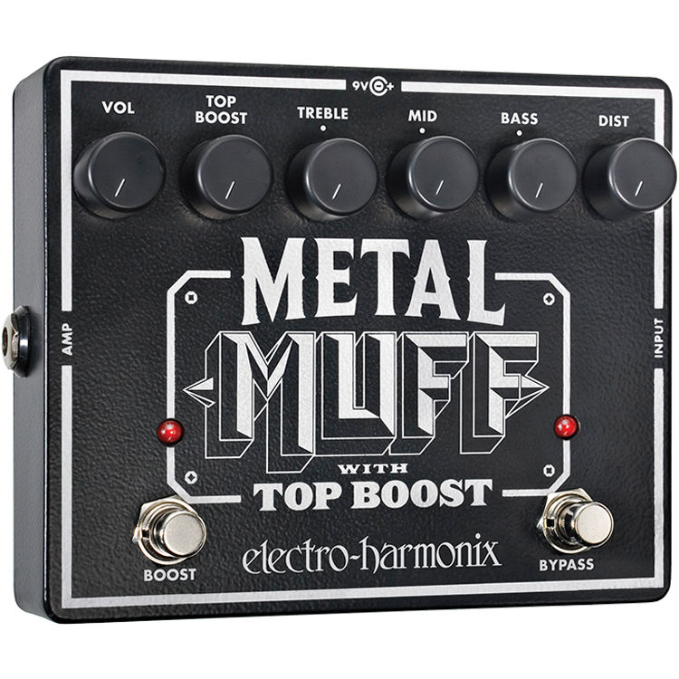 439042742061a7979fab7ac7a93d9711.jpg Pedal de distorsión Electro-Harmonix Metal Muff con Top Boost - Imagen 1
