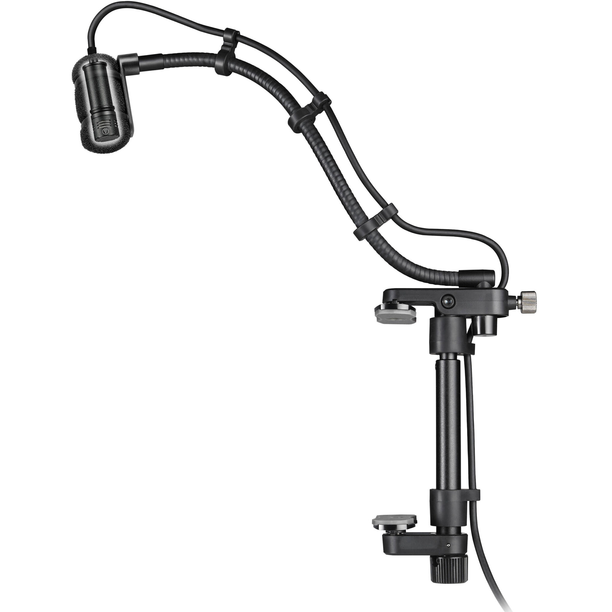 46be2e0aa96b98b66d14efb21cfa4e2b.jpg Audio-Technica ATM350GL Micrófono de condensador cardioide para instrumentos con sistema de montaje para guitarra (cuello de cisne de 9") - Imagen 1