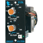 API AUDIO 215L 200-Series High-Pass / Low-Pass Sweep Filter Module