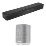 Denon Home Sound Bar SB550 y kit de altavoces inalámbricos Home 150 (negro/blanco)