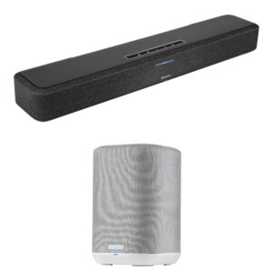 Denon Home Sound Bar SB550 y kit de altavoces inalámbricos Home 150 (negro/blanco)