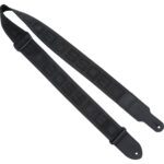 Correa para instrumentos con monograma BOSS BSM-20-BB (correa negra, logotipo negro)