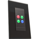Allen & Heath IP4 Controlador de placa de pared Decora programable de cuatro botones (negro)