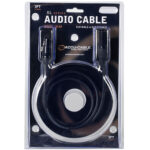 American DJ Accu-Cable XLR Male to XLR Female Balanced Audio Cable (3')