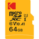 Tarjeta de memoria Kodak microSDXC UHS-I de rendimiento premium de 64 GB con adaptador SD