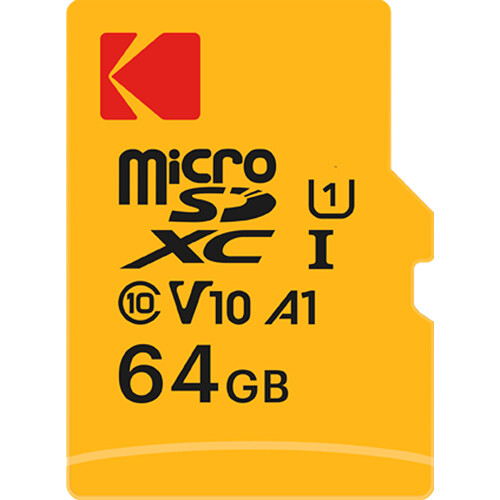 4961fea51df50d7ebd51c8f7679a9b7e.jpg Tarjeta de memoria Kodak microSDXC UHS-I de rendimiento premium de 64 GB con adaptador SD - Imagen 1