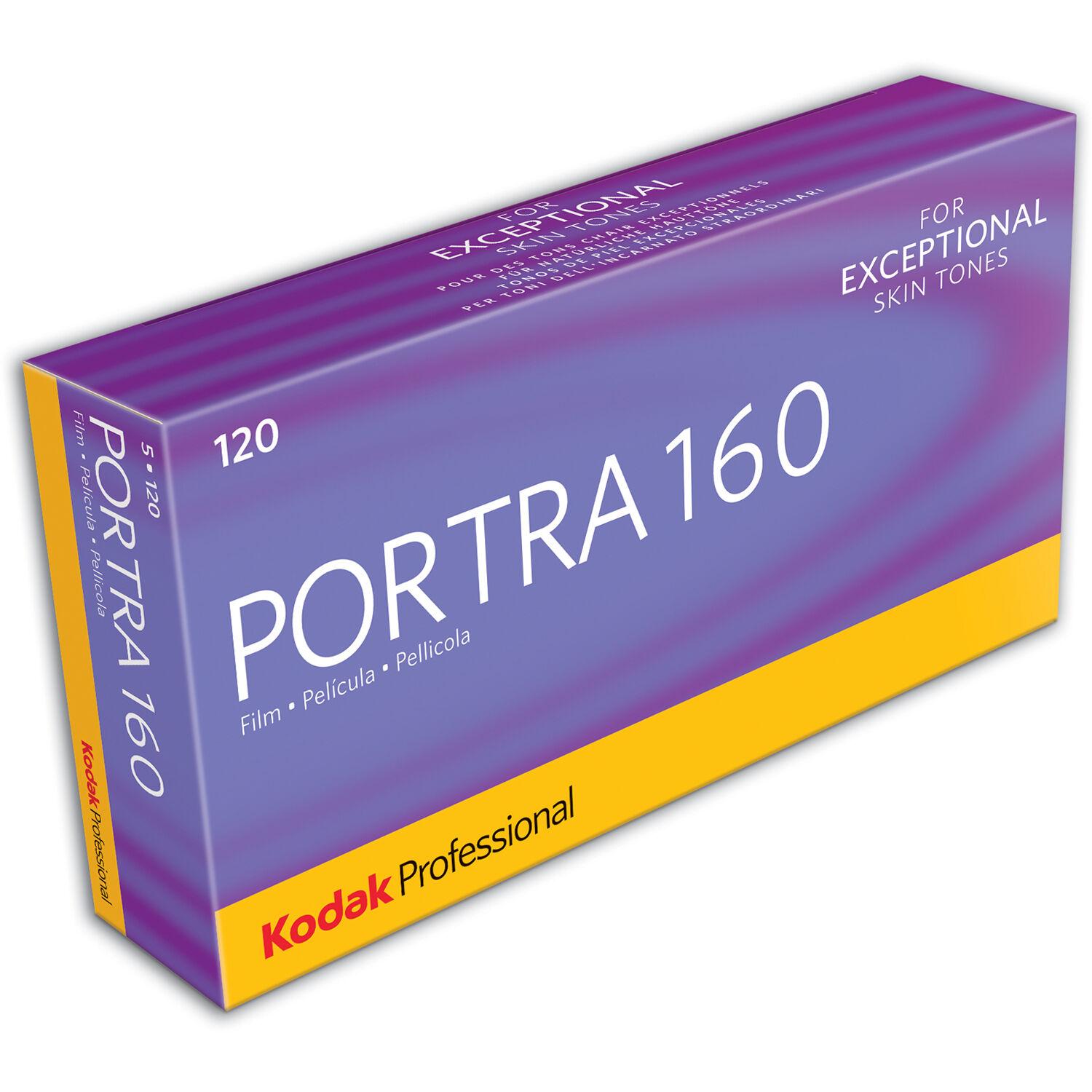 4ba675491dc67112c410ac66b6ca5bc5-1.jpg Película negativa de color Kodak Professional Portra 160 (120 rollos de película, paquete de 5) - Imagen 1