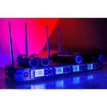 American DJ WM-419 Sistema de micrófono de mano inalámbrico UHF de cuatro canales (540 a 590 MHz) - Imagen 8