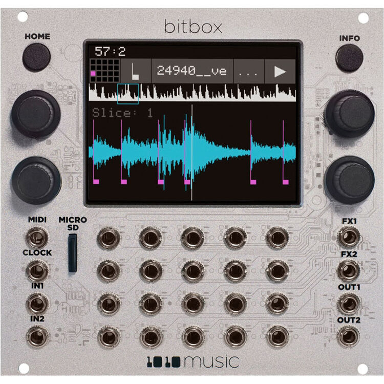 4c9ddd78f1659ae0e42b02b2b6604db0.jpg 1010music bitbox mk2 Módulo de muestreo intuitivo para Eurorack (26 HP, plateado) - Imagen 1