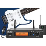 Alto Professional Radius 200 Sistema con micrófono inalámbrico de diversidad UHF profesional con cable adaptador de instrumento de 1/4"