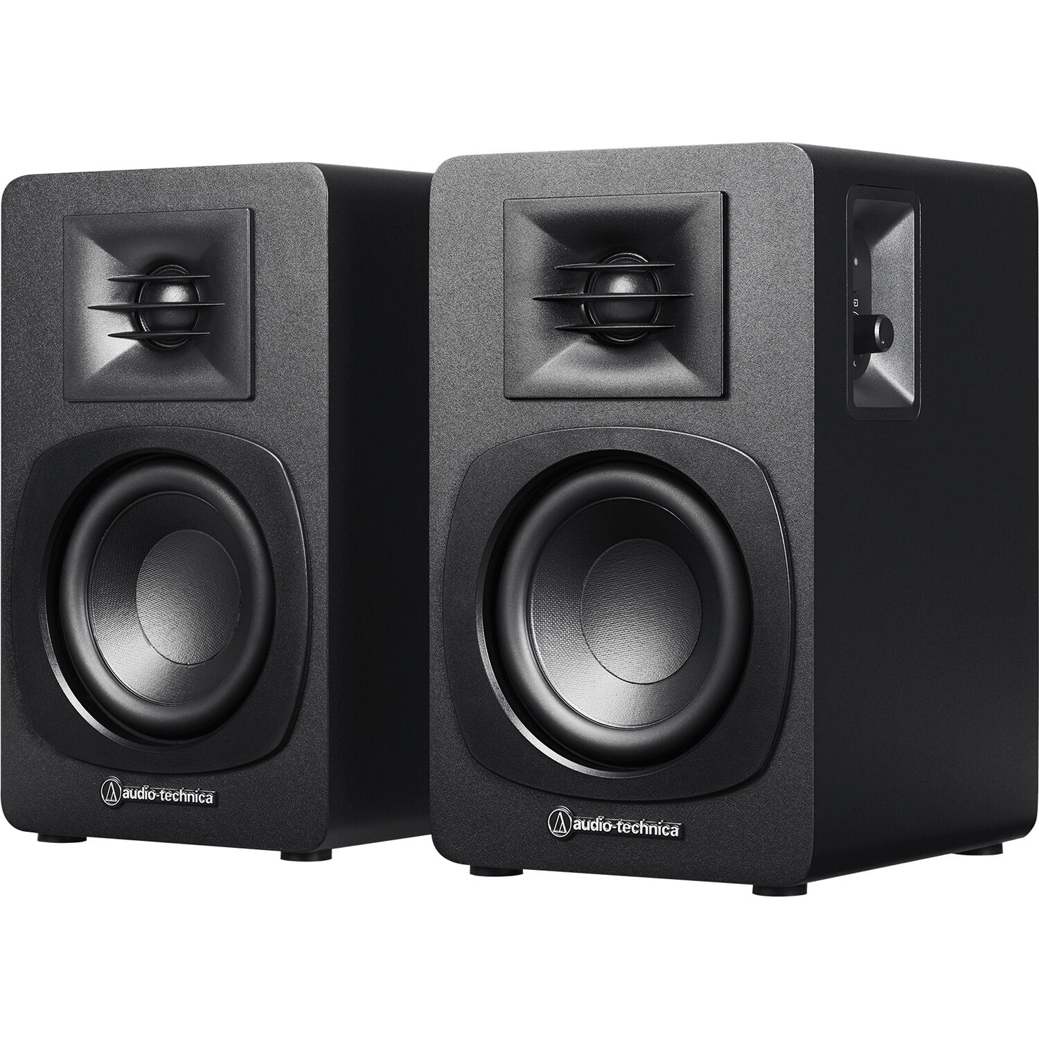 4df29df4ada1b1431c59fc0f7323db40.jpg Audio-Technica AT-SP3X Altavoces de estantería inalámbricos activos de 2 vías (par) - Imagen 1