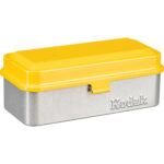 Estuche para películas Kodak Steel de 120/135 mm (tapa amarilla/cuerpo plateado)