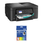 Brother Work Smart MFC-J1360DW Impresora multifunción de inyección de tinta a color inalámbrica con kit de cartucho de tinta negra de alto rendimiento LC501XLBK - Imagen 2
