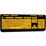 Adesso EasyTouch 132 Luminoso 4x Teclado de escritorio multimedia con impresión grande - Imagen 2