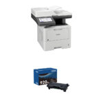 Impresora láser monocromática multifunción Brother MFC-L6810DW Enterprise con kit de cartucho de tóner negro de alto rendimiento TN920XL - Imagen 3