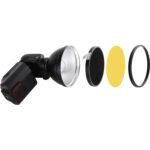 Kit de filtro y rejilla de pernos para flashes de bombilla desnuda serie VB