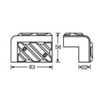 Adam Hall 4013 Cabinet Corner - Imagen 5