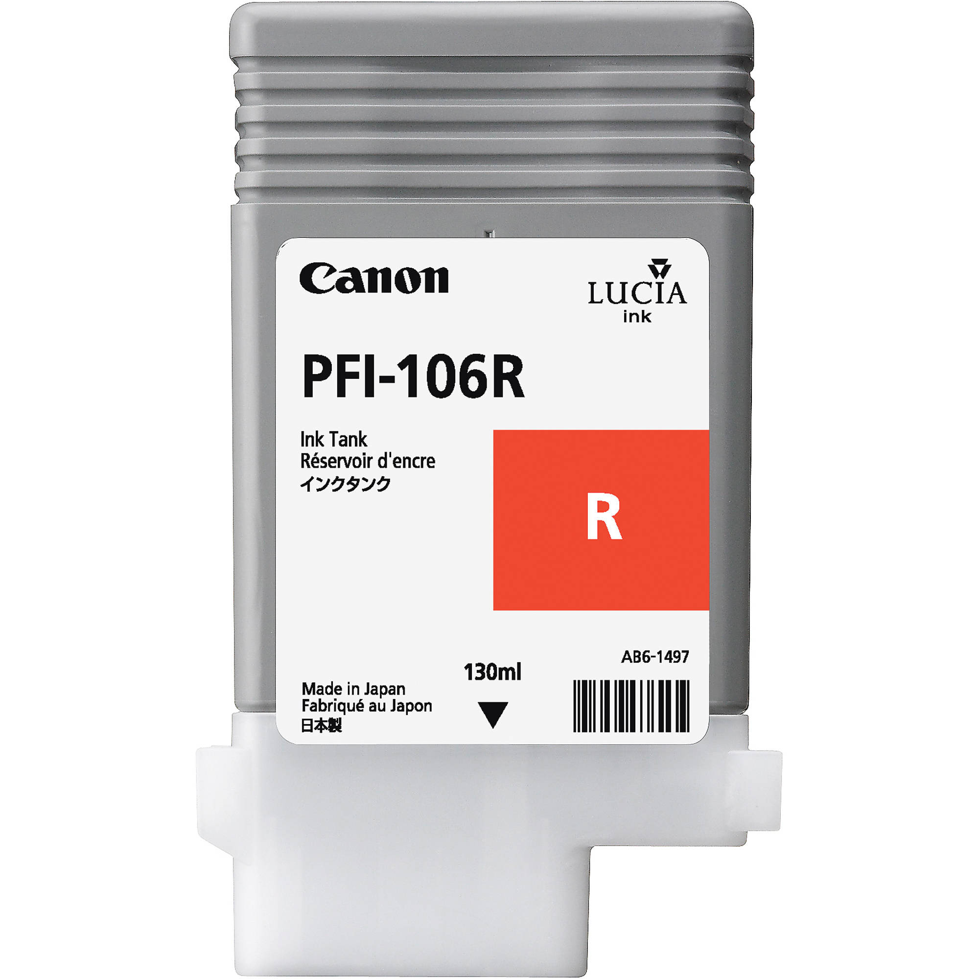 512c59660b3f1f2bcae69d09178d3732.jpg Canon PFI-106R Red Ink Cartridge (130mL) - Imagen 1