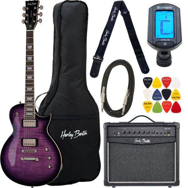 5150cef5ad0a75bb13a64d0f4f0ac436.jpg Harley Benton SC-Custom III Purple Bu Set - Imagen 1