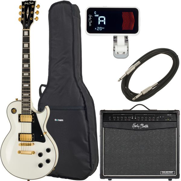 51d2370a8ee4bef05dd8404f124f305a.jpg Harley Benton SC-500 WH Vintage Serie Bundle - Imagen 1