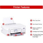 Canon PIXMA G3290 Wireless MegaTank All-in-One Printer with Four GI-21 Ink Bottles Kit - Imagen 12